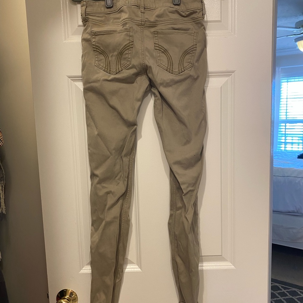 Hollister Co Womens khaki chino skinny pants sz 5R